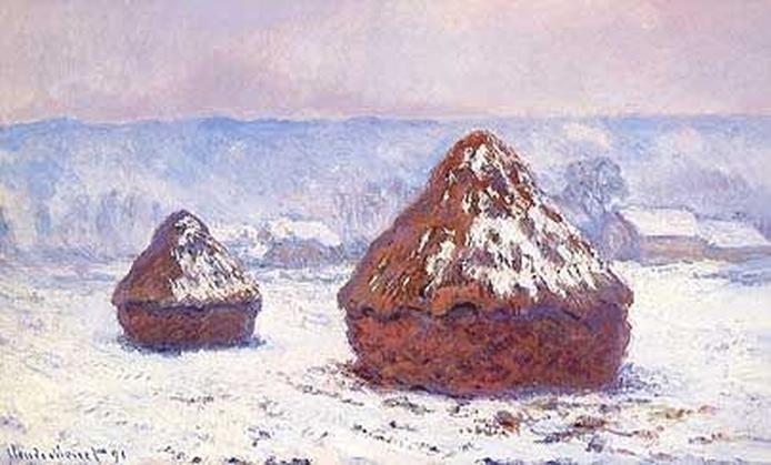  Claude Monet: Meules, effet de neige (Covoni, effetto di neve), 1891, nelle collezioni dello Shelburne Museum