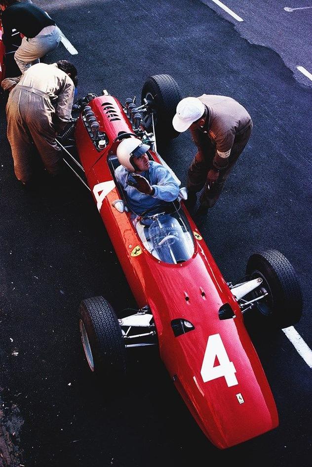 Lorenzo Bandini (Ferrari) Grand Prix d’Italie - Monza 1965 - source F1 History & Legends.