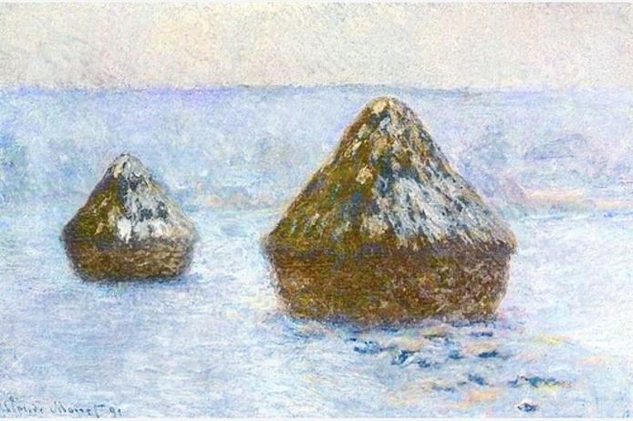 Covoni, inverno (1890/91)-Claude Monet